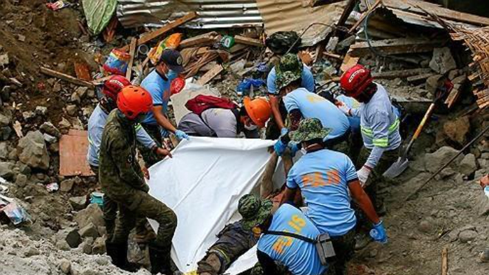필리핀 남부 산사태 사망자 30명 육박…실종자도 약 90명